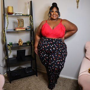 Knit Pants with colored dots sz 24